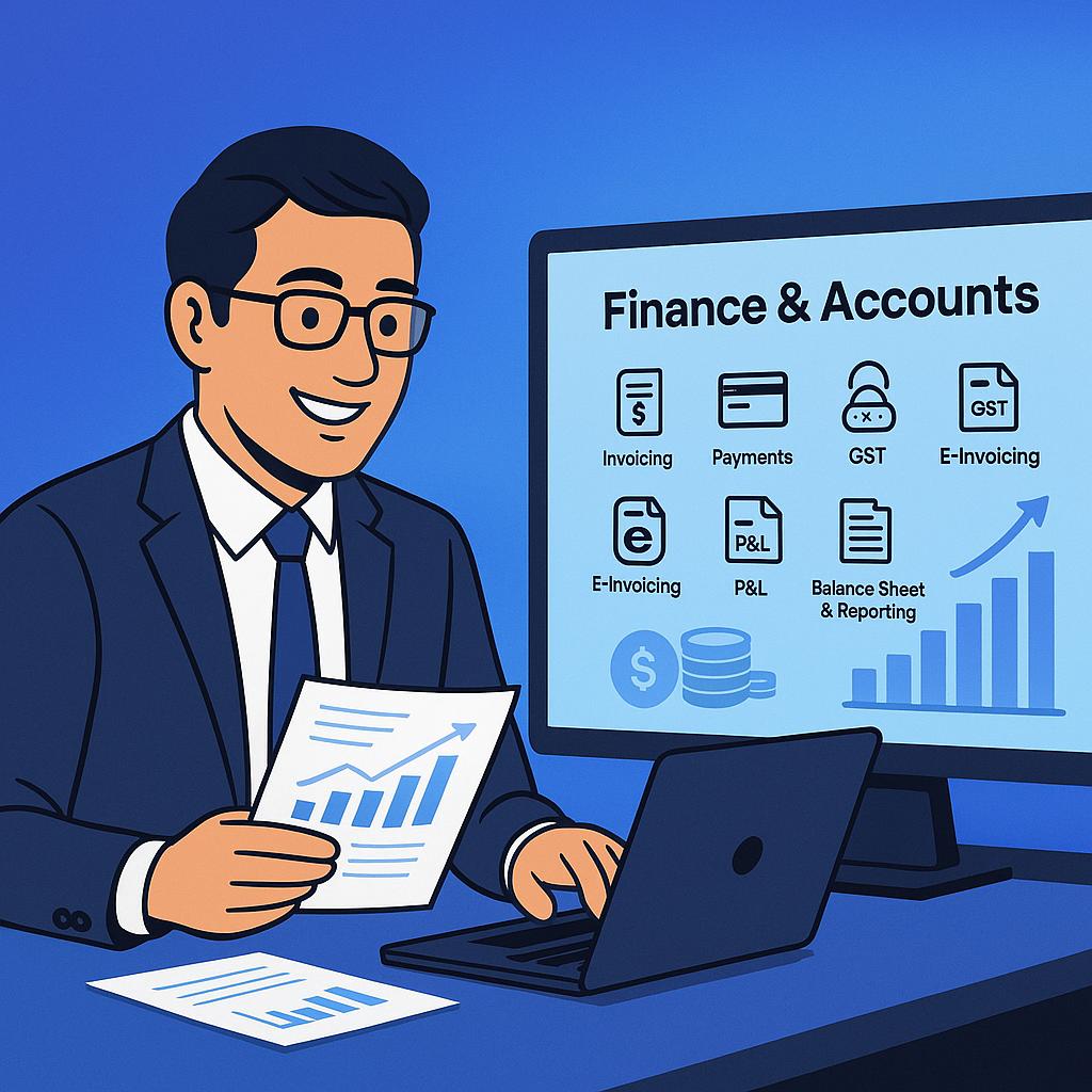Zoho Books invoice dashboard
